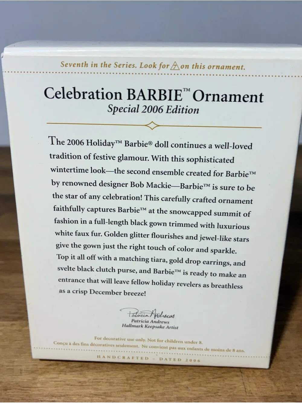 Hallmark Keepsake Barbie Celebration Ornament 2006 Series Edition QX2393